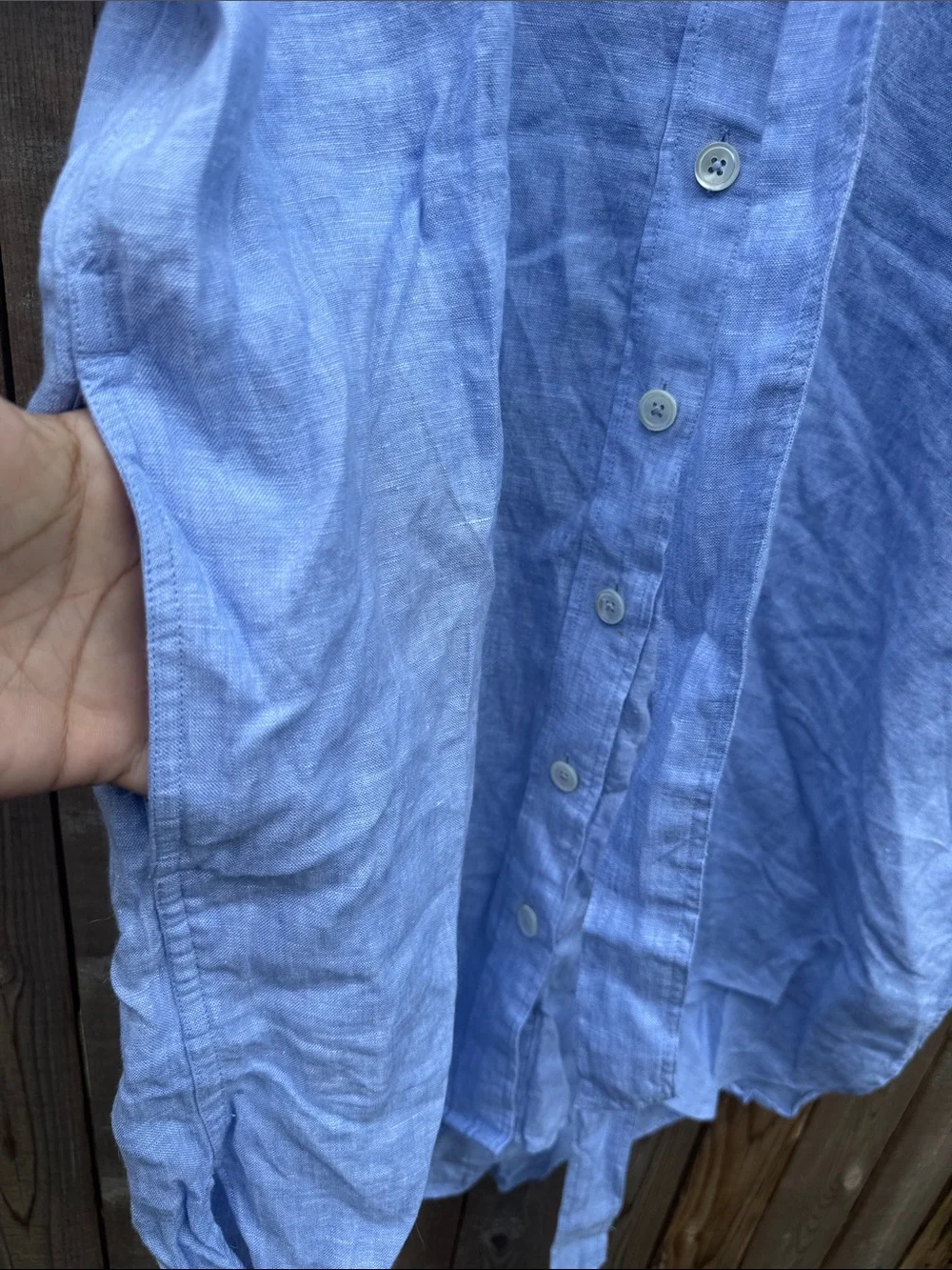 J. Crew linen capitaine shirt dress NWT